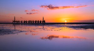 St Annes Pier and Beach by Phil Downie